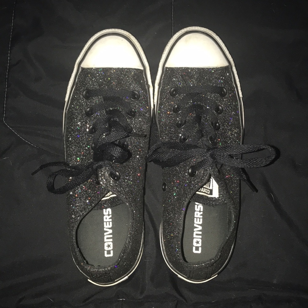 Black Sparkle Converse